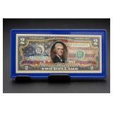 2003 Patriotic Colorized $2 Federal Reserve Note
