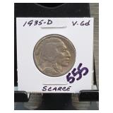 1935-D Buffalo Nickel