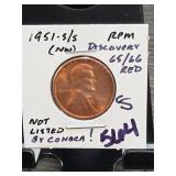 1951-S/S Lincoln Wheat Cent