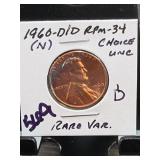 1960-D/D Lincoln Memorial Cent
