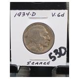1934 Buffalo Nickel