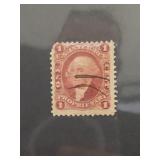 United States First Issue 1-cent Proprietary Stamp