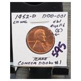 1952-D Lincoln Wheat Cent