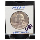 1953-S Washington Quarter