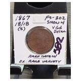 1867 18/18 Indian Head Cent