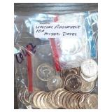 Mixed-Date U.S. Coins with Roosevelt Dimes