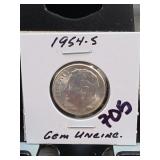 1954-S Roosevelt Dime