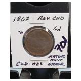 1862 Indian Head Cent