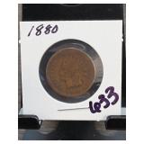 1880 Indian Head Cent, VG