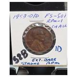 1953-D Lincoln Wheat Cent