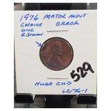 United States Mint 1976 Lincoln Memorial Cent