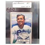 Bowman Gum, Inc 1951 Bowman No. 9 Poole Card
