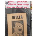 Hitler Arcade Shooting Target Card