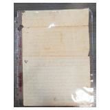 Flower-Themed Handwritten Manuscript Leaves
