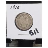 1915 Barber Dime