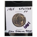 1965 Roosevelt Dime