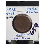 1872 Indian Head Cent