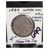 1934 Buffalo Nickel