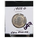 1955-D Roosevelt Dime