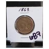 1863 Indian Head Cent