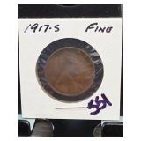 1917-S Lincoln Wheat Cent