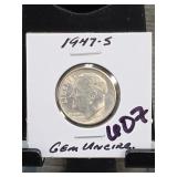 1947-S Roosevelt Dime
