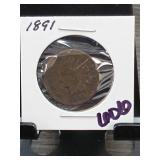 1891 Indian Head Penny Cent