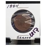 1884 Indian Head Cent, VG