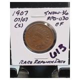 1907 07/07 Indian Head Cent