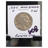 1934-D Buffalo Nickel