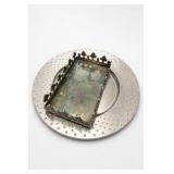 GOODINGER Silver-Tone ART CO LTD Art Platter