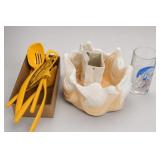 Lot of Utensils, Planter & Tumbler
