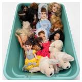 Assorted Dolls and Plush Dogs