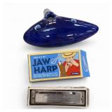 Ocarina-Like Flute, Jaw Harp & Harmonica