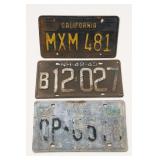 Lot of Vintage Automobile License Plates