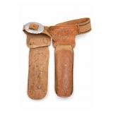 Kids Western Leather Gun Belt with Holsters