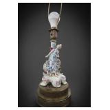 Rococo-Style Figural Ceramic Table Lamp