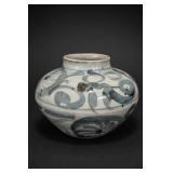 14thï¿½16th C Ming Dynasty Blue-White Jar Original