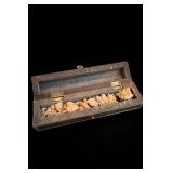Raw Incense Resin in Carved Wooden Box