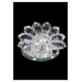Iris Arc Clear Crystal Peacock Figurine