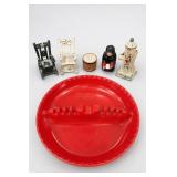Wilbert Ashtray & Painted Miniatures Salt Pepper S