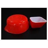 Glasbake Maid of Honor Bowl & Pyrex 501 Dish