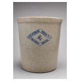 Pittsburg Pottery Co. Diamond Brand No. 4 Crock