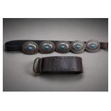 Lot of Decorative Leather Belts