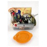 Mixed Collectibles Lot with Fiesta Dish