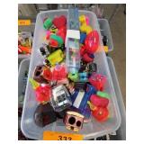 Assorted Plastic Novelty Containers and Cases