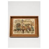 Anton Pieck 1966 Market Print Wooden Box