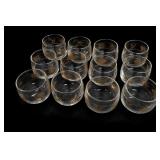 12 Starlyte Mid Century Glass Tumblers
