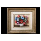 A. SURGEON Framed Floral Painting