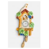 Japanese Porcelain Cuckoo Clock Wall Pocket